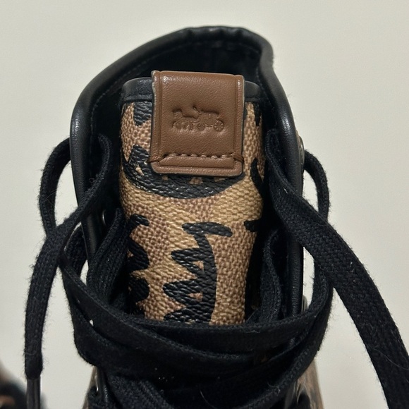 Coach x Guang Yu High Top Leather Sneakers - Picture 4 of 14